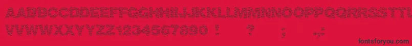 Viktoria Font – Black Fonts on Red Background