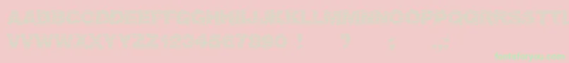 Viktoria Font – Green Fonts on Pink Background