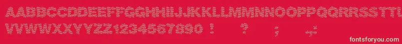 Viktoria Font – Green Fonts on Red Background