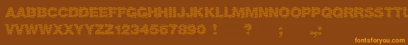 Viktoria Font – Orange Fonts on Brown Background