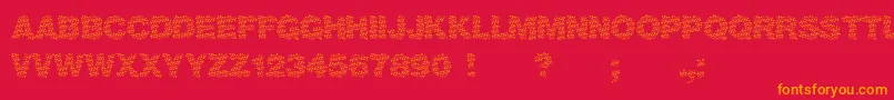 Viktoria Font – Orange Fonts on Red Background