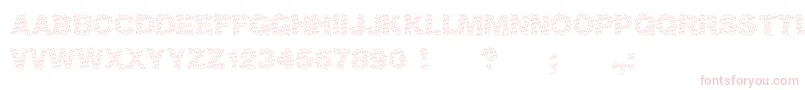 フォントViktoria – 白い背景にピンクのフォント