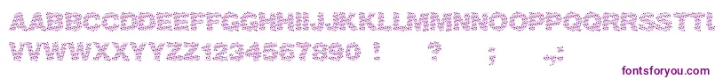 フォントViktoria – 紫色のフォント
