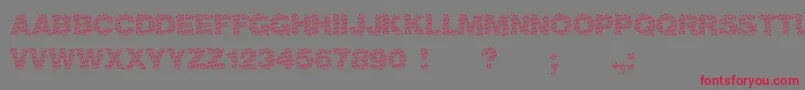 Viktoria Font – Red Fonts on Gray Background