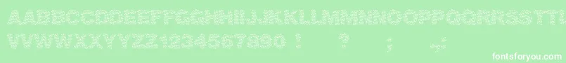 Viktoria Font – White Fonts on Green Background