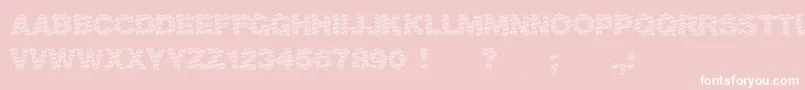 フォントViktoria – ピンクの背景に白い文字