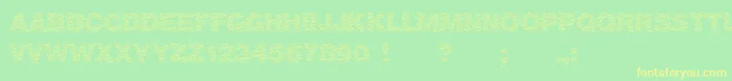 Шрифт Viktoria – жёлтые шрифты на зелёном фоне