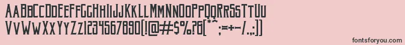 AkuraPopo Font – Black Fonts on Pink Background