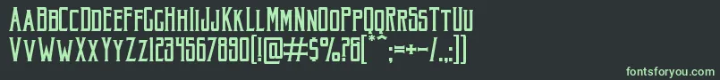 AkuraPopo Font – Green Fonts on Black Background