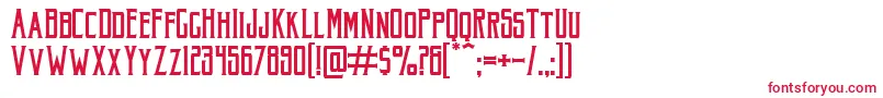 フォントAkuraPopo – 白い背景に赤い文字