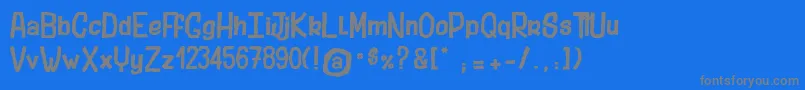 fuente StubbornShark – Fuentes Grises Sobre Fondo Azul