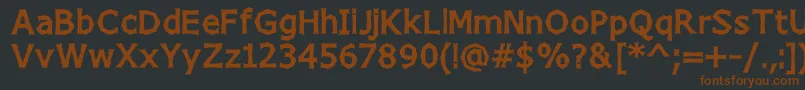 Chizzwh Font – Brown Fonts on Black Background