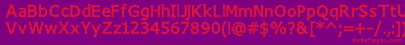 Chizzwh Font – Red Fonts on Purple Background