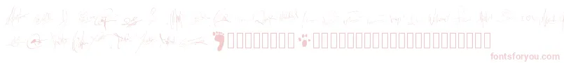 Pwsignatures-fontti – vaaleanpunaiset fontit