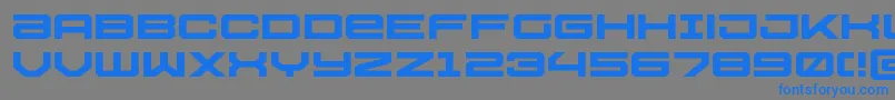 Ussdallasxpand Font – Blue Fonts on Gray Background