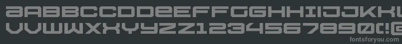 Ussdallasxpand Font – Gray Fonts on Black Background