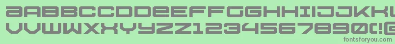 Ussdallasxpand Font – Gray Fonts on Green Background