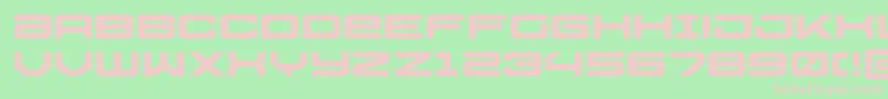 Ussdallasxpand Font – Pink Fonts on Green Background