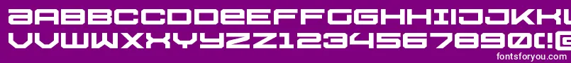 Ussdallasxpand Font – White Fonts on Purple Background
