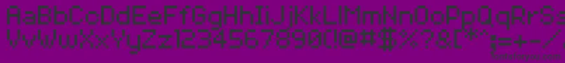 VolterGoldfish Font – Black Fonts on Purple Background