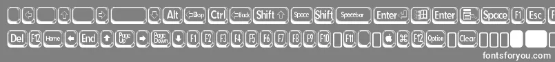 フォントBetsyflanagantwoRegular – 灰色の背景に白い文字