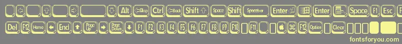 BetsyflanagantwoRegular Font – Yellow Fonts on Gray Background