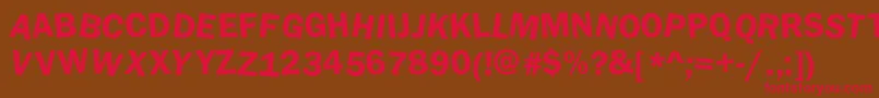 DaftUpperCase Font – Red Fonts on Brown Background