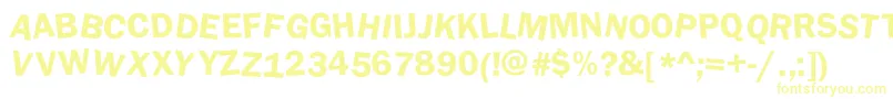DaftUpperCase-Schriftart – Gelbe Schriften