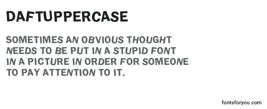Review of the DaftUpperCase Font