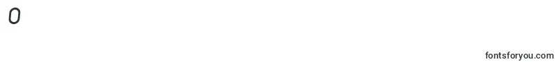LiteraserialBolditalic-Schriftart – Schriften für die Ziffer 0
