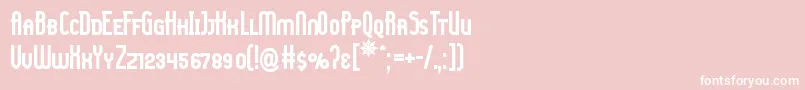 LadyIceScBold Font – White Fonts on Pink Background