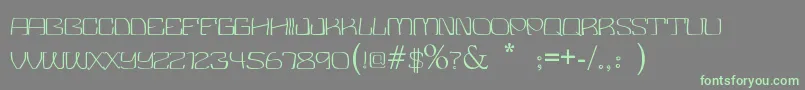Шрифт Cinder – зелёные шрифты на сером фоне