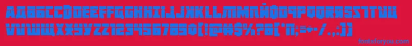 Octoberguardlaser Font – Blue Fonts on Red Background