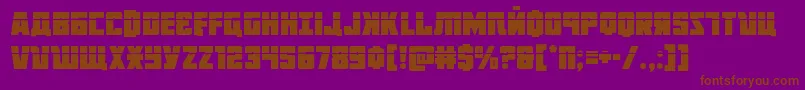 Octoberguardlaser Font – Brown Fonts on Purple Background