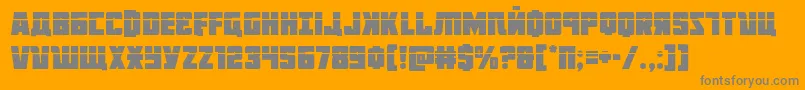 Octoberguardlaser Font – Gray Fonts on Orange Background