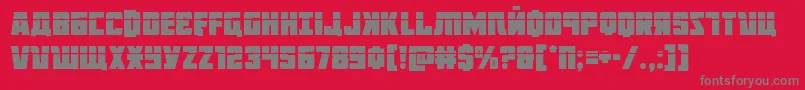 Octoberguardlaser Font – Gray Fonts on Red Background