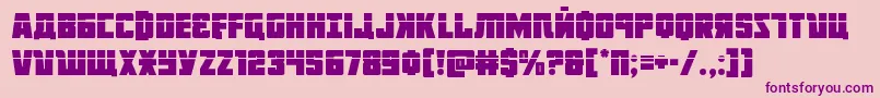 Octoberguardlaser Font – Purple Fonts on Pink Background