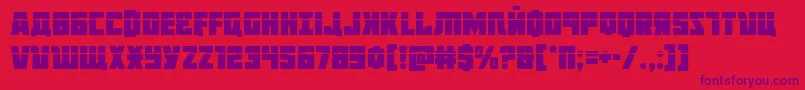 Octoberguardlaser Font – Purple Fonts on Red Background