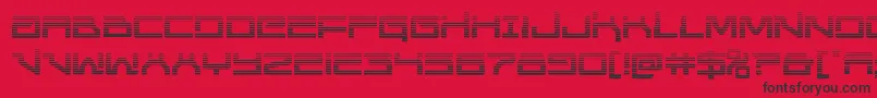 Unitedplanetsgrad Font – Black Fonts on Red Background