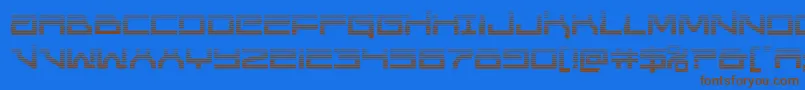 Unitedplanetsgrad Font – Brown Fonts on Blue Background