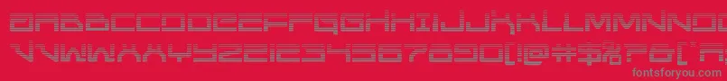Unitedplanetsgrad Font – Gray Fonts on Red Background