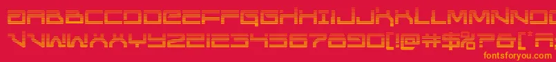 Unitedplanetsgrad Font – Orange Fonts on Red Background