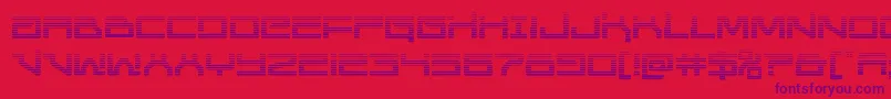 Unitedplanetsgrad Font – Purple Fonts on Red Background