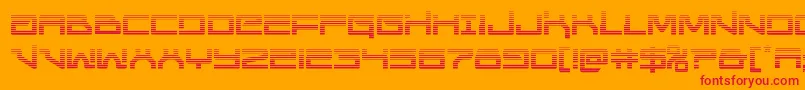 Unitedplanetsgrad Font – Red Fonts on Orange Background