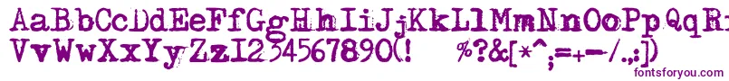 DsMoster-fontti – violetit fontit