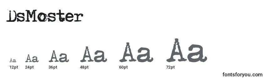 DsMoster Font Sizes