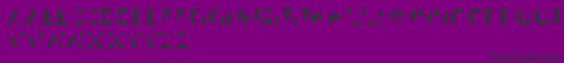 フォントAntiDisplay – 紫の背景に黒い文字