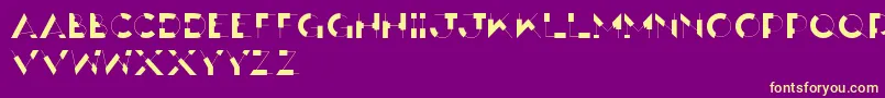 AntiDisplay Font – Yellow Fonts on Purple Background