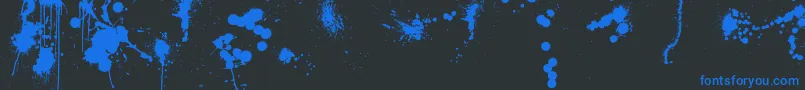 Police WcRhesusC2 – polices bleues sur fond noir