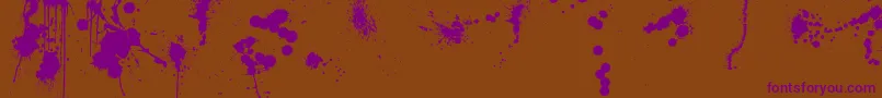 WcRhesusC2 Font – Purple Fonts on Brown Background